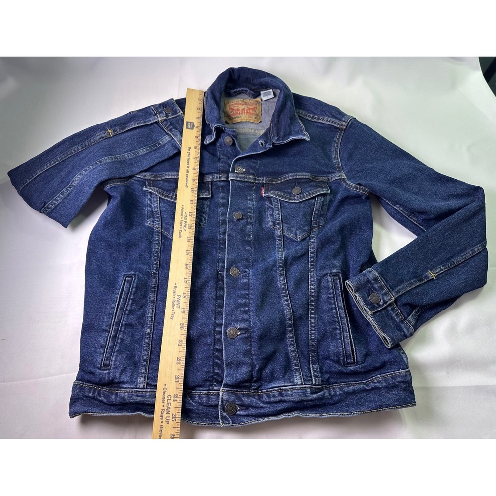 Levi's Men's Trucker Jacket Size M Blue Denim Colusa Wash Stretch Classic Casual - Picture 7 of 11